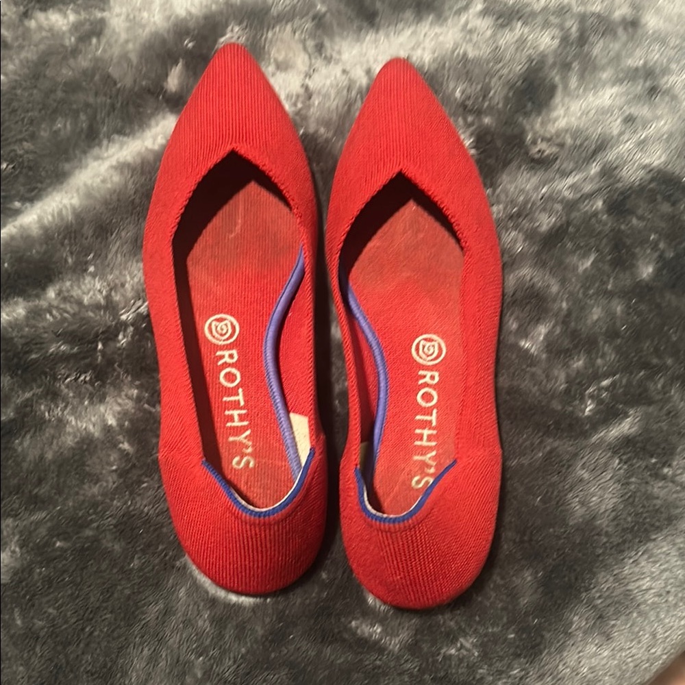 Rothy's Women's Red Flats